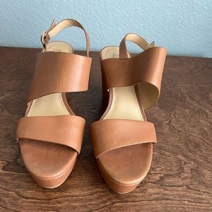 Antonio Melani brown leather wedge